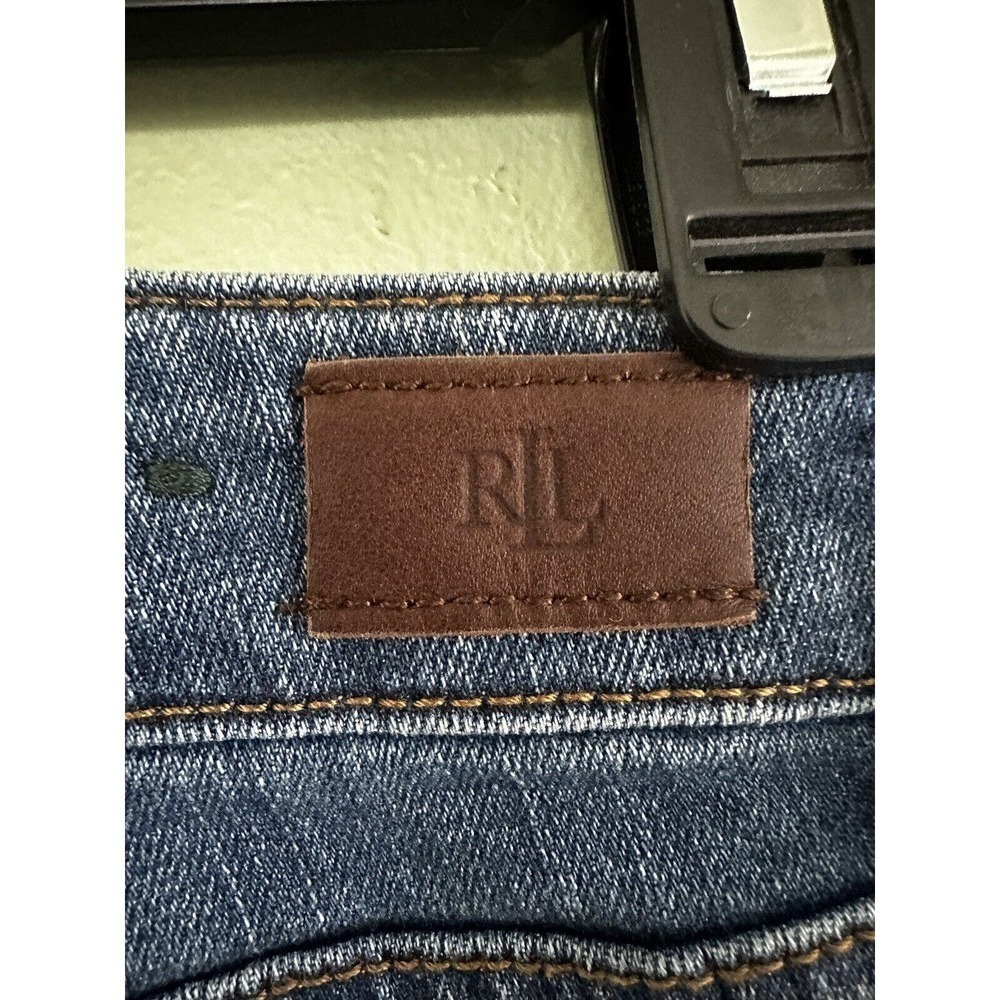 Lauren Ralph Lauren LRL Jeans Straight Leg Women’s Size 10 Classic Dark Wash - Picture 4 of 11